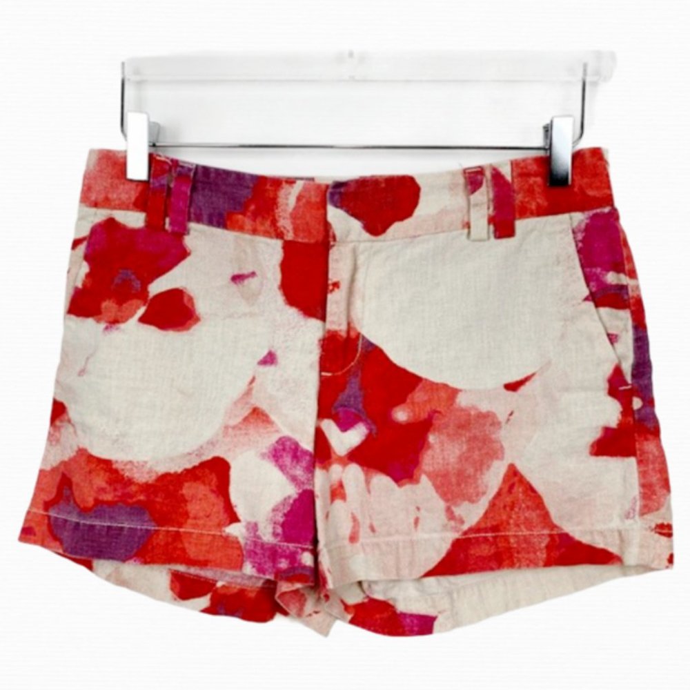 Ann Taylor Loft Watercolor Floral Print Shorts - Picture 3 of 8
